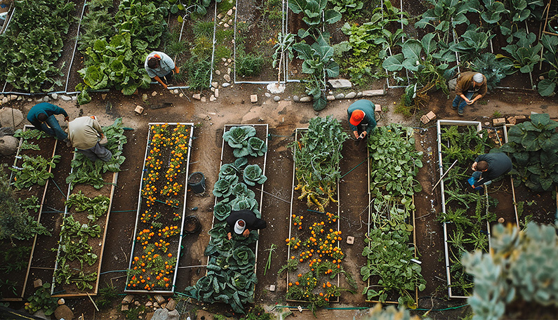 Growing crops