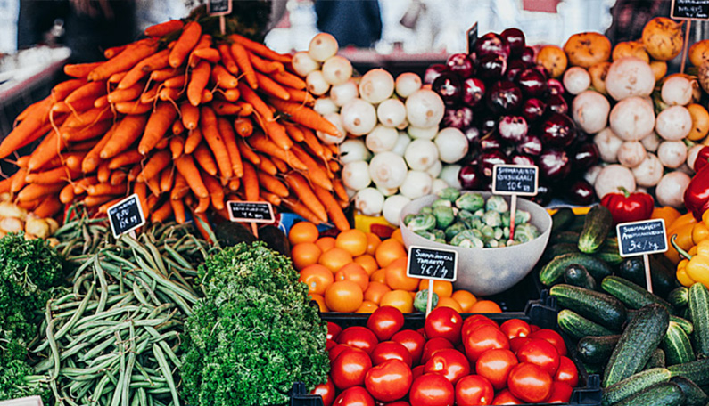 Produce in market